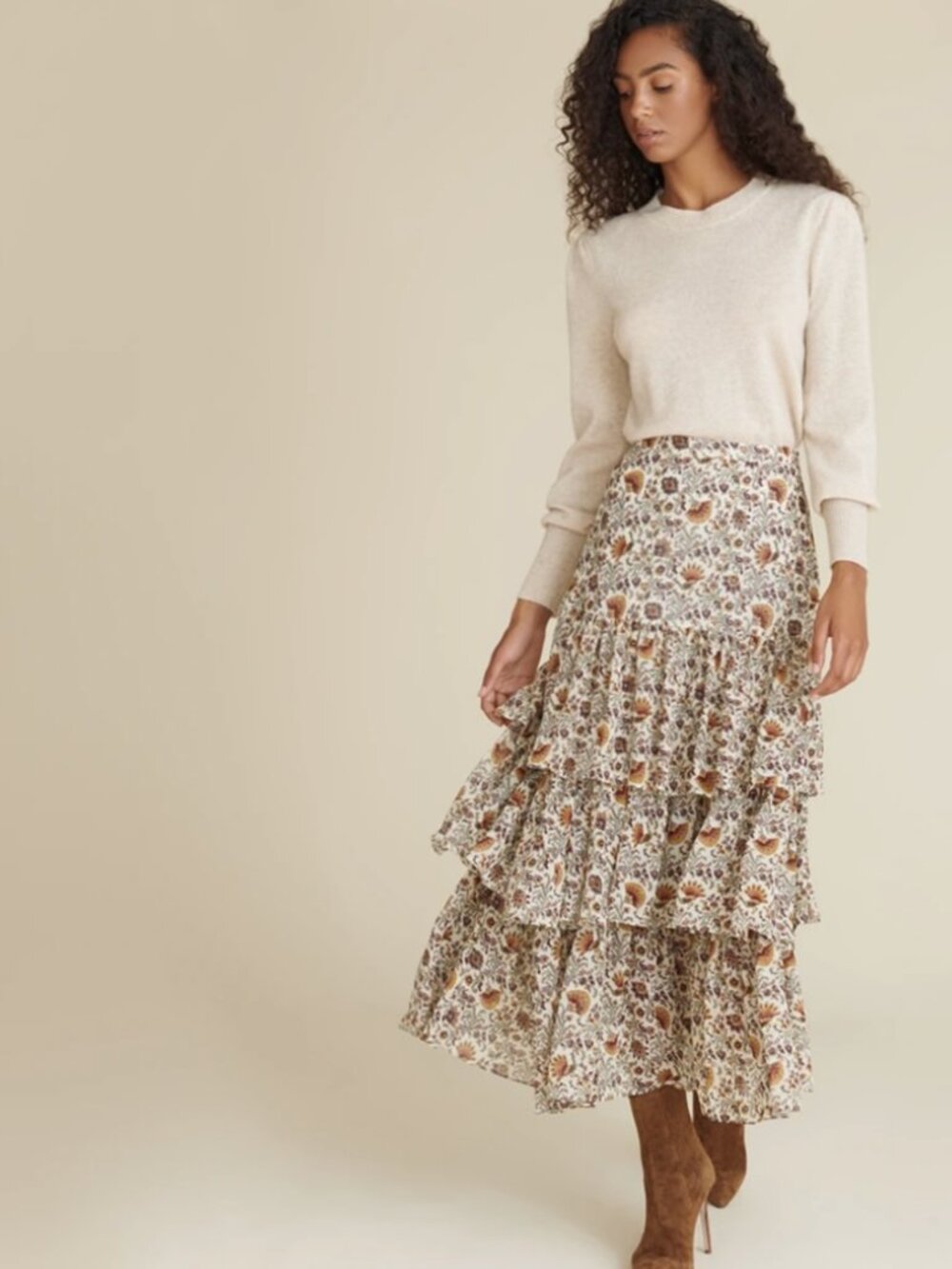 Veronica Beard - Shailene Paisley Silk Skirt, size 4 - Picture 5 of 10
